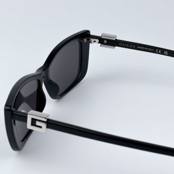 Gucci Women BRAND NEW Sunglasses Black Grey Cat Eye GG1681S 001 main image 5